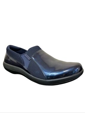 Alegria Duette Comfort Patent Leather Loafer Shoe in True Blue